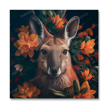Floral Kangaroo I by Kian