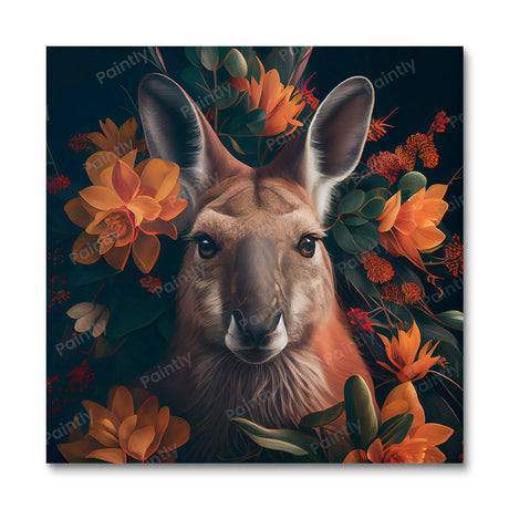 Floral Kangaroo I by Kian (Diamond Painting) Diamond Painting kit