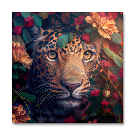 Floral Leopard II by Kian (Diamond Painting) Diamond Painting kit