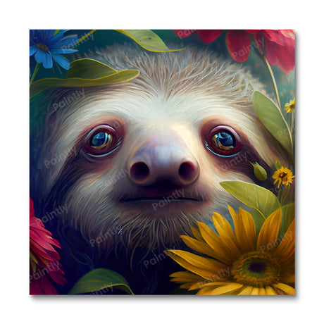 Floral Sloth by Kian (Diamond Painting) Diamond Painting kit