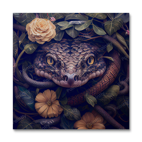 Floral Snake II by Kian (Diamond Painting) Diamond Painting kit