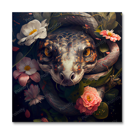 Floral Snake I by Kian (Diamond Painting) Diamond Painting kit