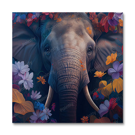 Floral Elephant II by Kian (Diamond Painting) Diamond Painting kit