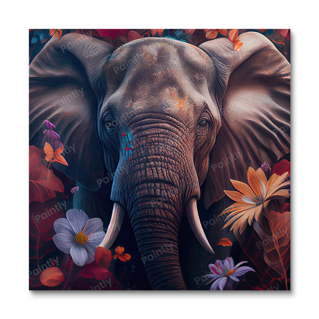 Floral Elephant I by Kian (Diamond Painting) Diamond Painting kit
