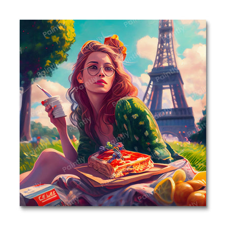Picnic in Paris III (Diamond Painting) Diamond Painting kit