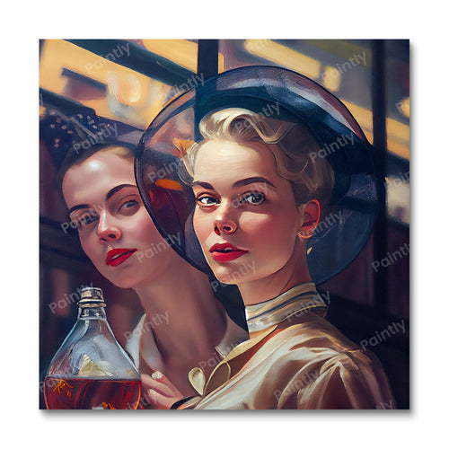 Vintage Gossip IV (Board Canvas)