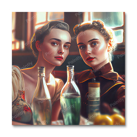 Vintage Gossip III (Diamond Painting) Diamond Painting kit