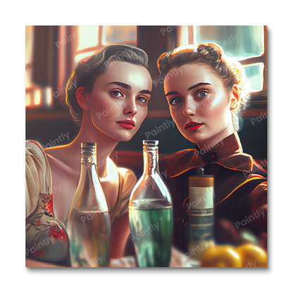 Vintage Gossip III (Board Canvas)