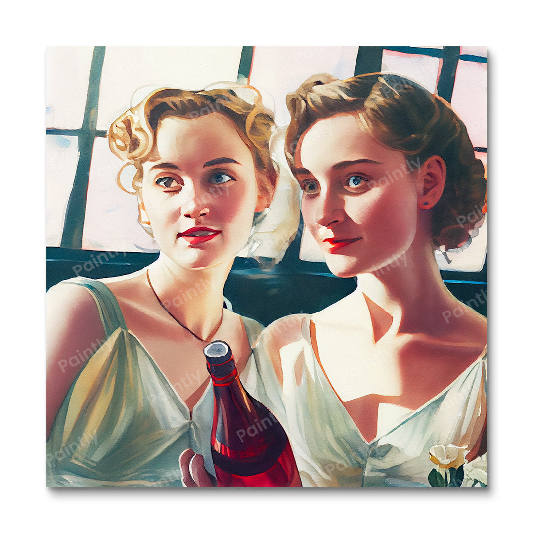 Vintage Gossip II (Board Canvas)