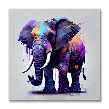 Purple Elephant (Diamond Painting) Diamond Painting kit