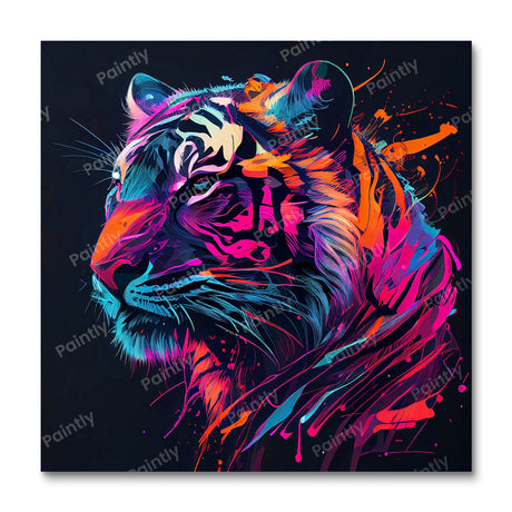 Neon Tiger (Diamond Painting) Diamond Painting kit
