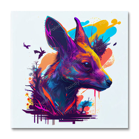 Neon Wallaby (Diamond Painting) Diamond Painting kit