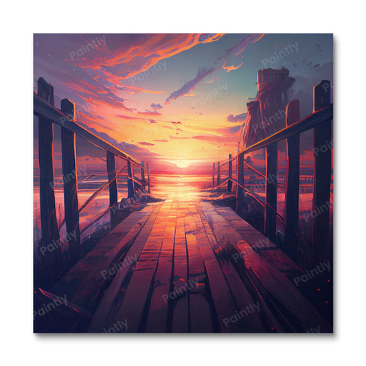 Dramatic Beach Boardwalk III