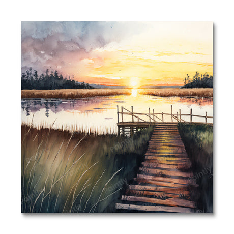 Marshy Boardwalk III (Diamond Painting) Diamond Painting kit