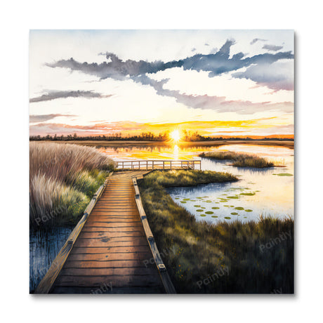 Marshy Boardwalk IV (Diamond Painting) Diamond Painting kit
