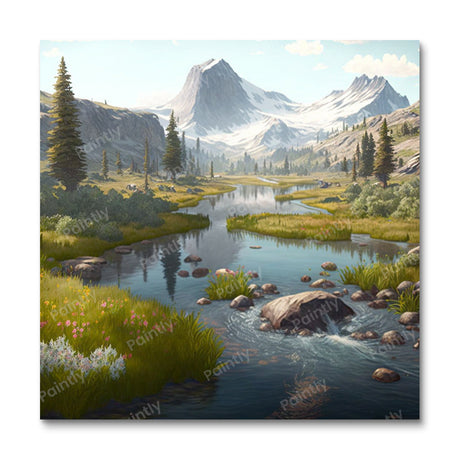 Tranquil Flow (Diamond Painting) Diamond Painting kit