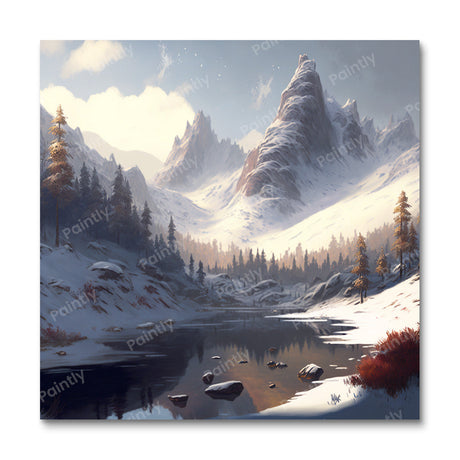 Tranquil Iced Landscape (Diamond Painting) Diamond Painting kit