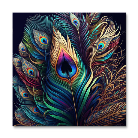 Peacock Feathers III (Diamond Painting) Diamond Painting kit