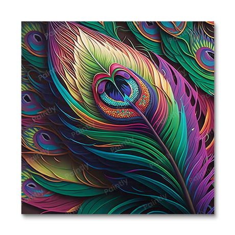 Peacock Feathers V (Diamond Painting) Diamond Painting kit