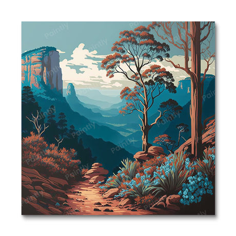The Blue Mountains II (Diamond Painting) Diamond Painting kit