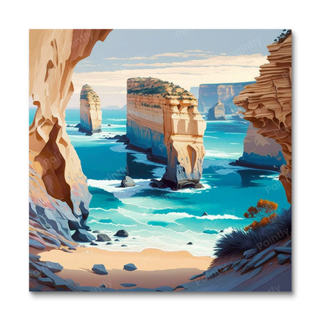 The Twelve Apostles Australia I (Diamond Painting) Diamond Painting kit