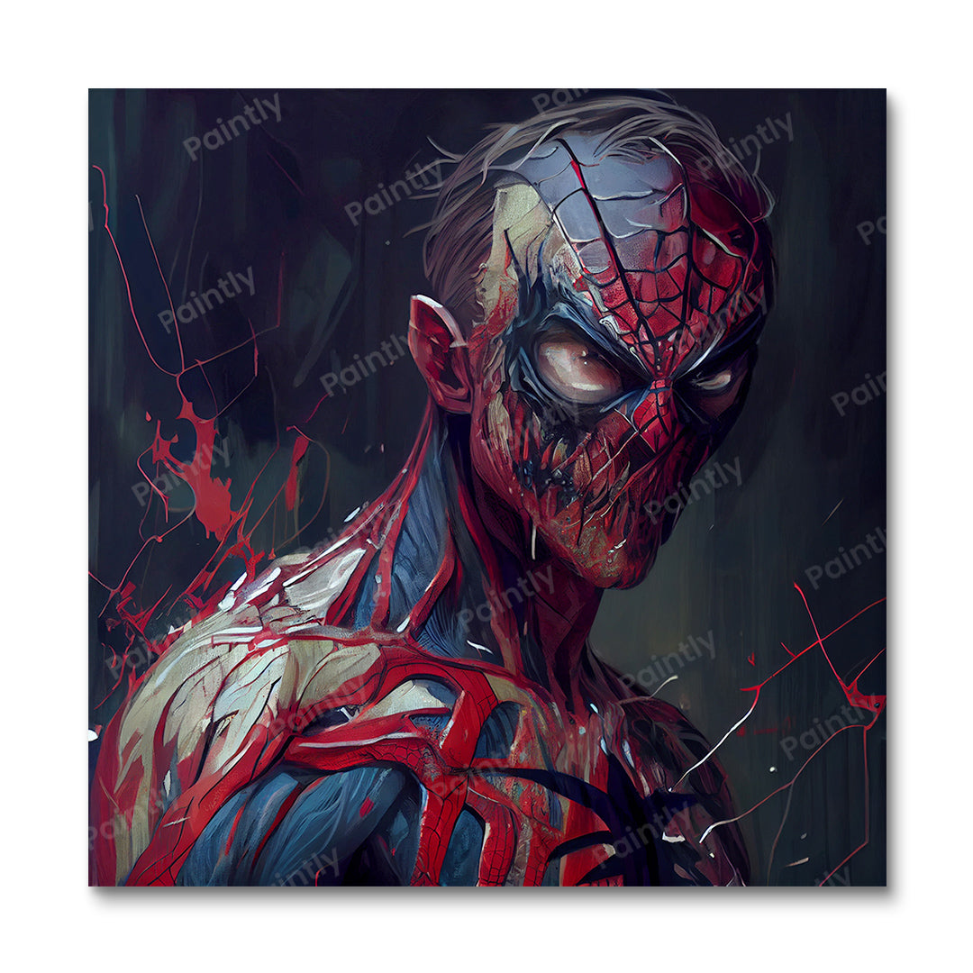 Zombie Spiderman (Board Canvas)