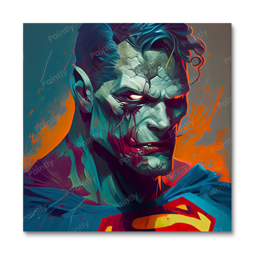 Zombie Superman (Board Canvas)