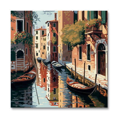 Venice Canal I (Board Canvas)