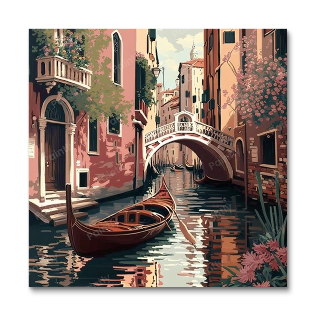 Venice Canal II (Board Canvas)