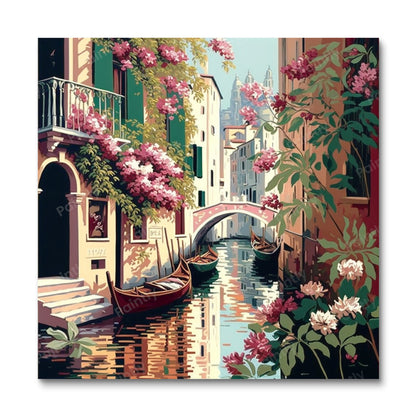 Venice Canal V (Board Canvas)