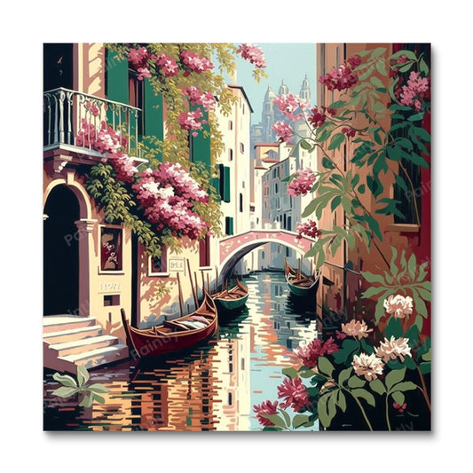 Venice Canal V (Board Canvas)