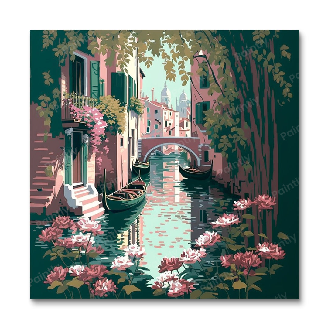 Venice Canal VII (Board Canvas)