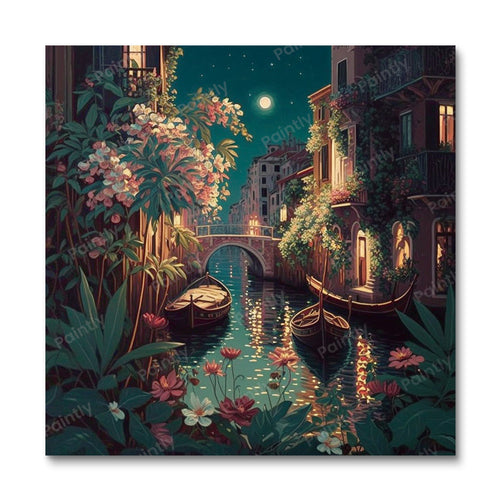 Venice Canal VIII (Board Canvas)