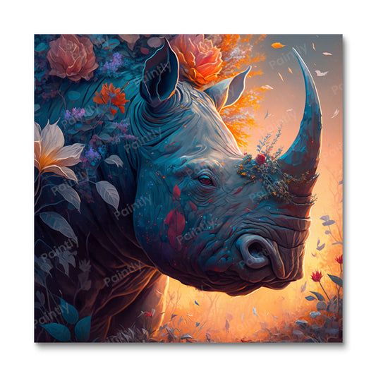 Majestic Rhino I (Diamond Painting)