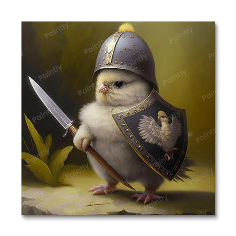 Chick into Battle I (Diamond Painting) Diamond Painting kit