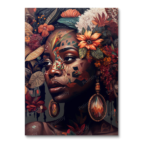 BOGO Melanin Queen VIII (60x80cm) People Paint by Numbers kit