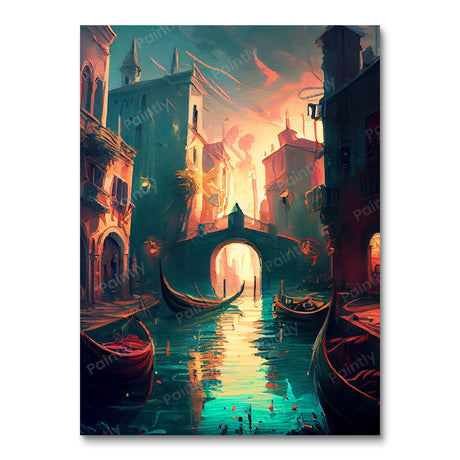 Dark Venice Canal V (Diamond Painting) Diamond Painting kit