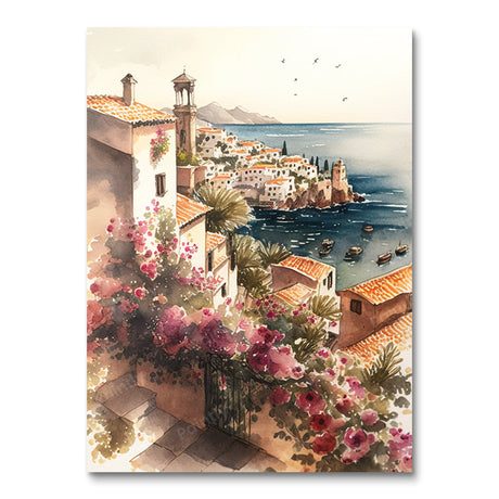 Italian Coastal Town III (Diamond Painting) Diamond Painting kit