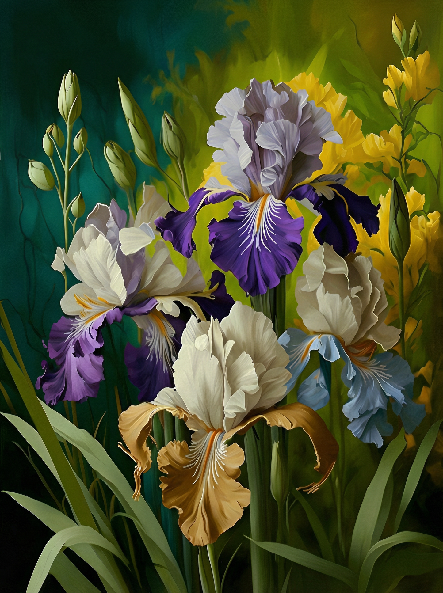 Irises II (Paint by Numbers)
