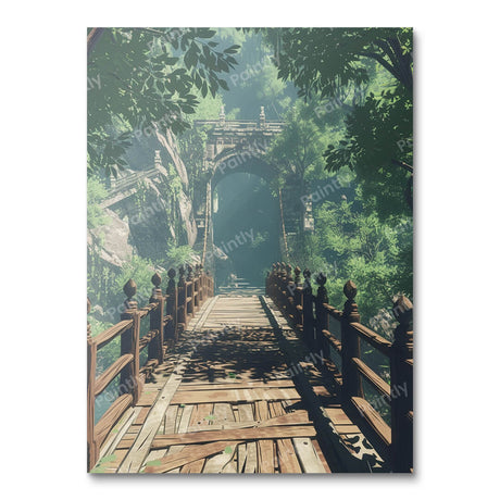 Journey to the Asian Bridge (Diamond Painting) Diamond Painting kit