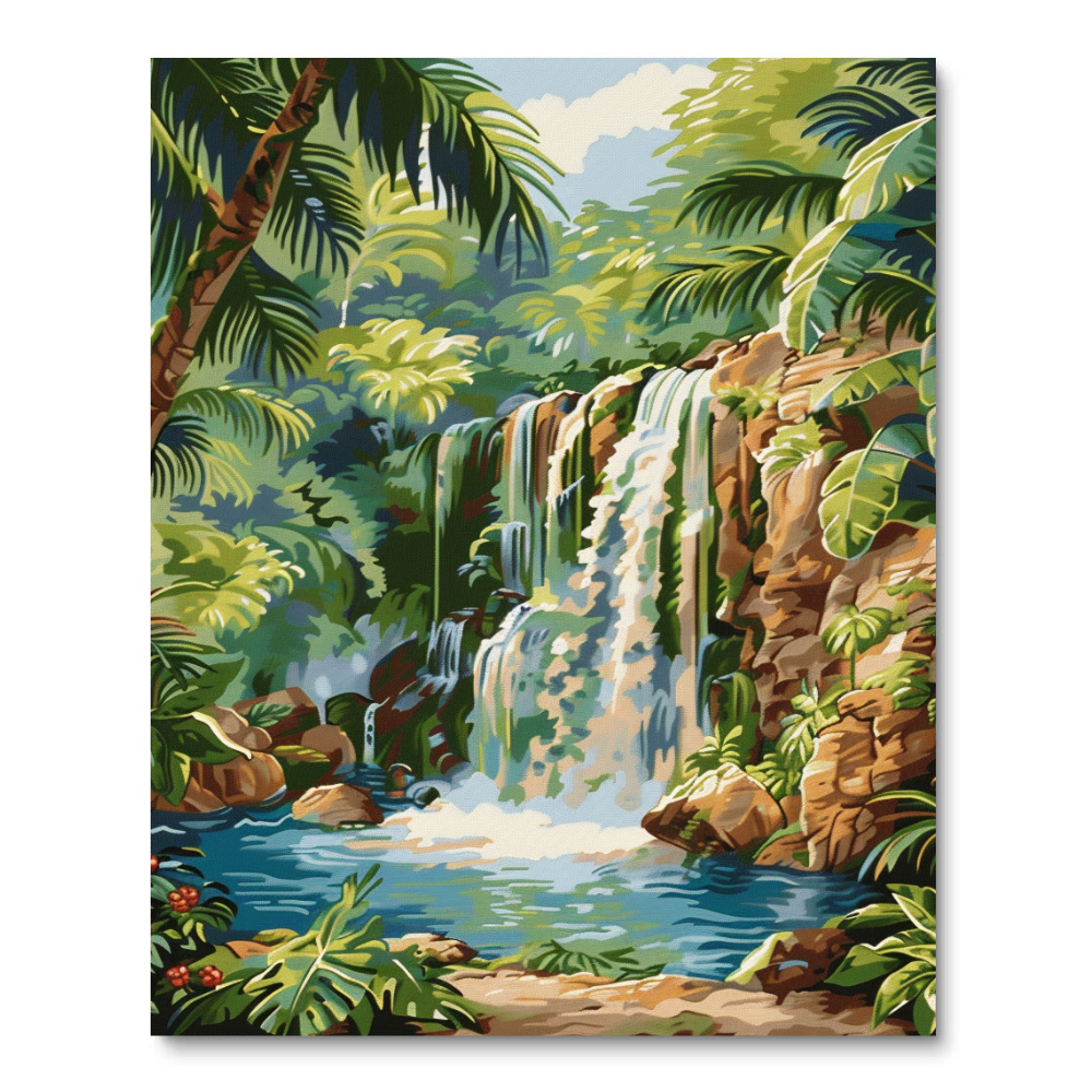 Jungle Falls (Diamond Painting) Diamond Painting kit