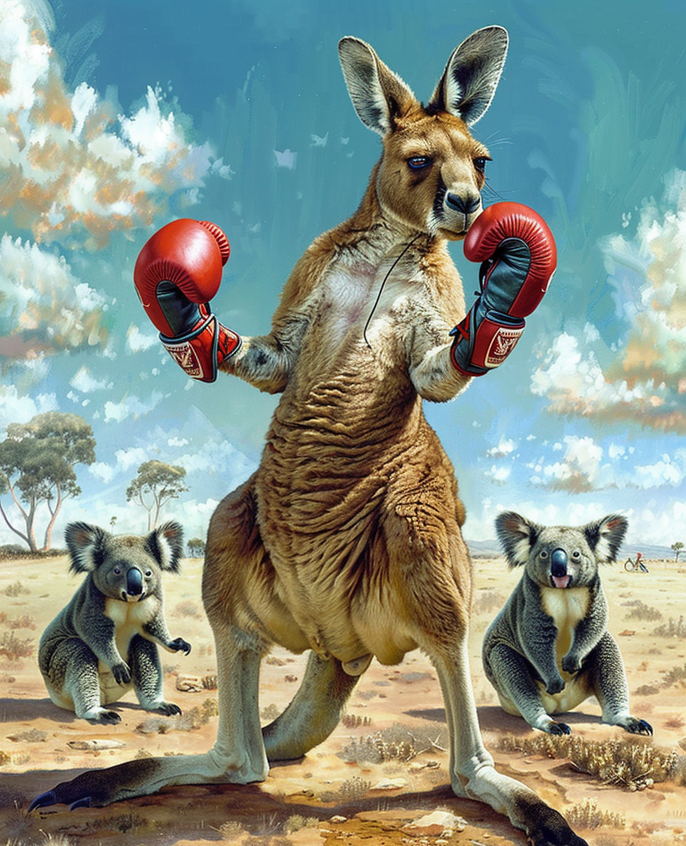 Kangaroo Dominance (Paint by Numbers)