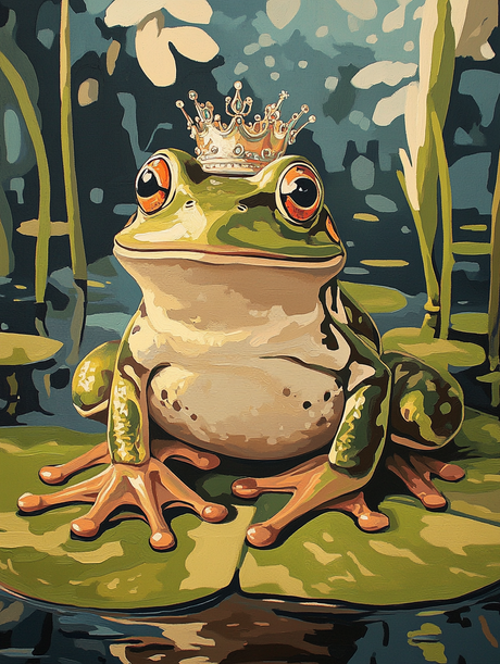 King of the Lily Pad (Diamond Painting) Diamond Painting kit