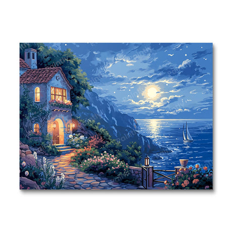 Lake View Home VIII (Diamond Painting) Diamond Painting kit