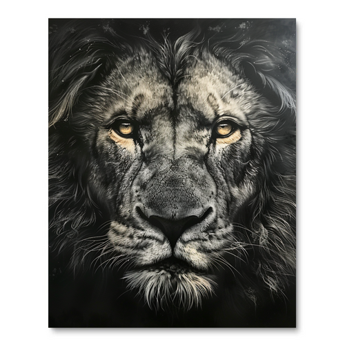 Lion's Piercing Gaze I (Diamond Painting) Diamond Painting kit