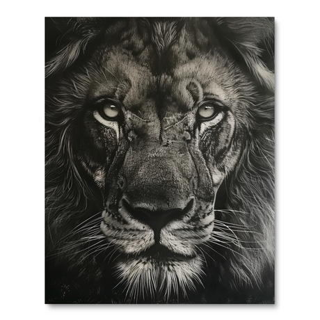 Lion's Piercing Gaze II (Diamond Painting) Diamond Painting kit