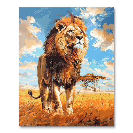 Lion's Stance (Diamond Painting) Diamond Painting kit