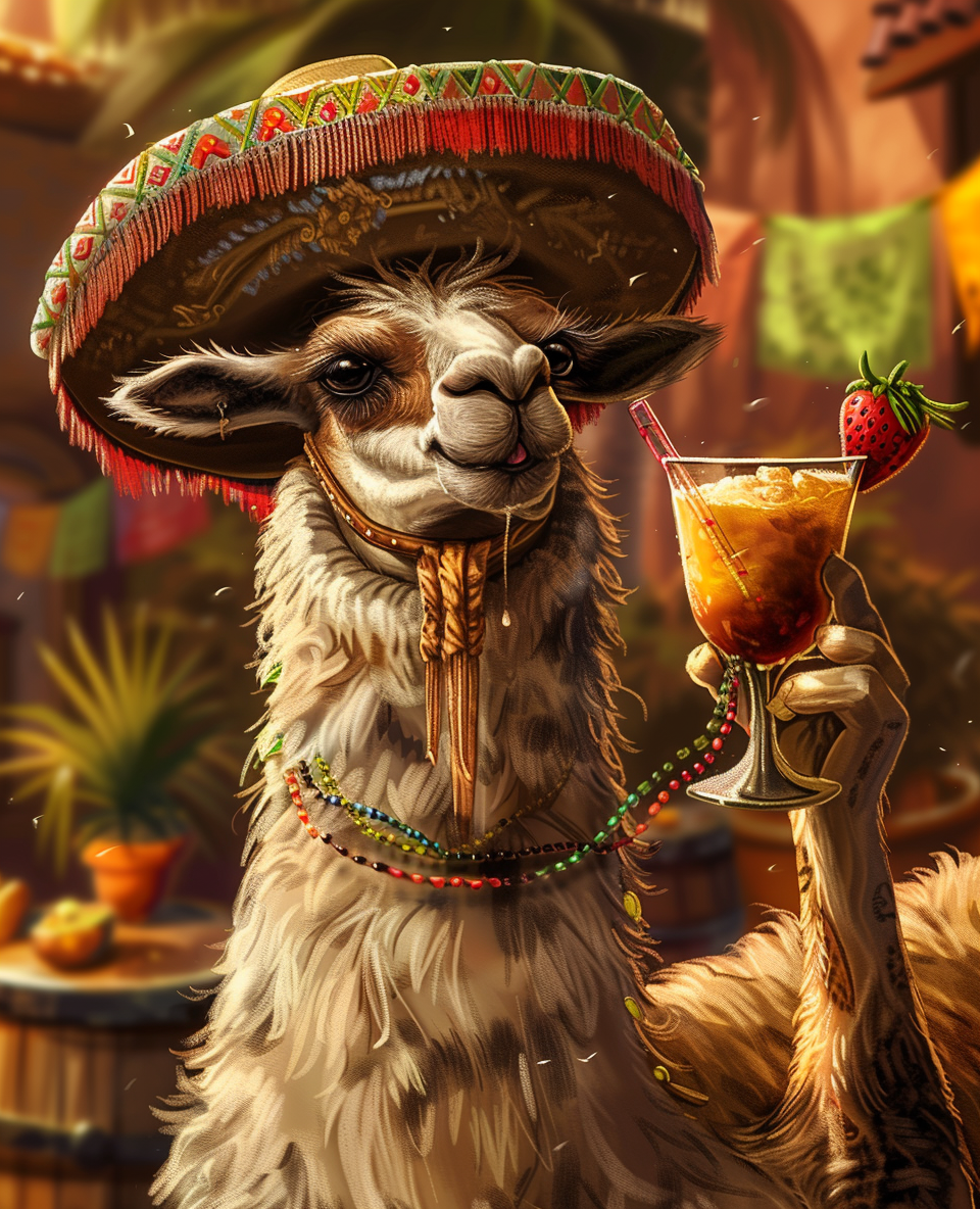 Llama Want No Drama (Paint by Numbers)
