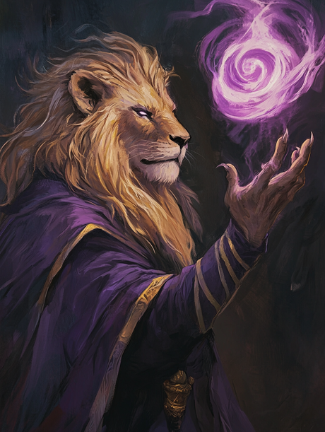 Magical Lion Powerful Aura (Diamond Painting) Diamond Painting kit