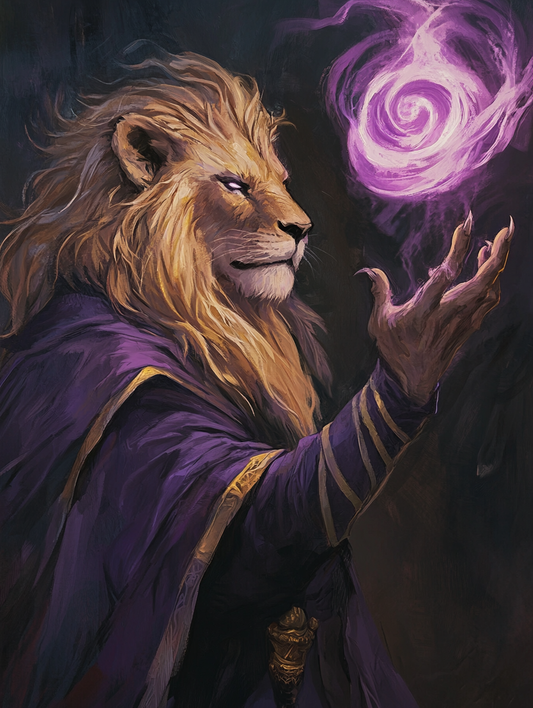 Magical Lion Powerful Aura (Diamond Painting)